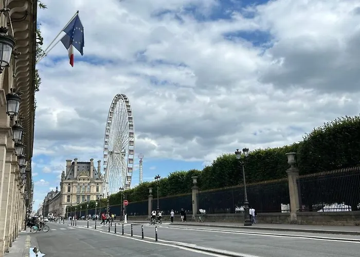Spacious Parisian Flat Louvre Steps Eiffel Tower Access